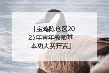 宝鸡陈仓区2025年青年教师基本功大赛开赛