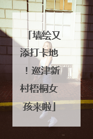 墙绘又添打卡地！巡津新村梧桐女孩来啦