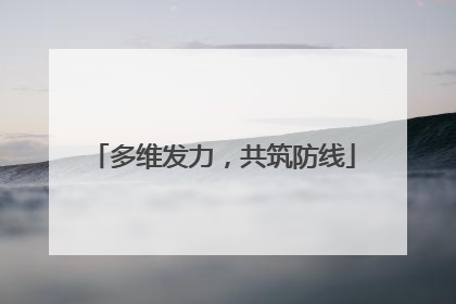 多维发力，共筑防线