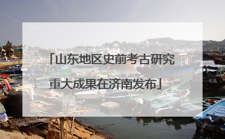 山东地区史前考古研究重大成果在济南发布