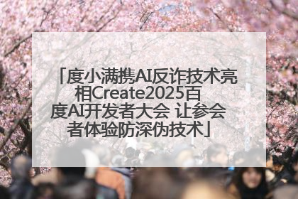 度小满携AI反诈技术亮相Create2025百度AI开发者大会 让参会者体验防深伪技术