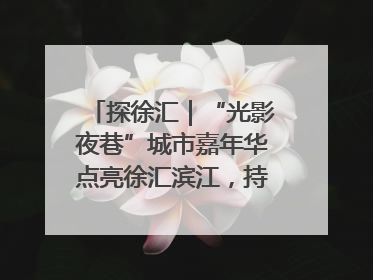 探徐汇｜“光影夜巷”城市嘉年华点亮徐汇滨江，持续至6月2日！