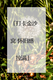 打卡金沙窝 怀旧感拉满