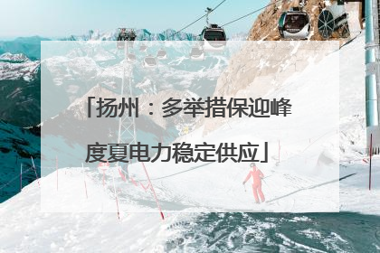 扬州：多举措保迎峰度夏电力稳定供应
