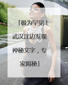 极为罕见！武汉江边发现神秘文字，专家揭秘