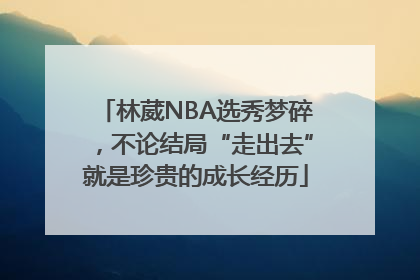 林葳NBA选秀梦碎，不论结局“走出去”就是珍贵的成长经历