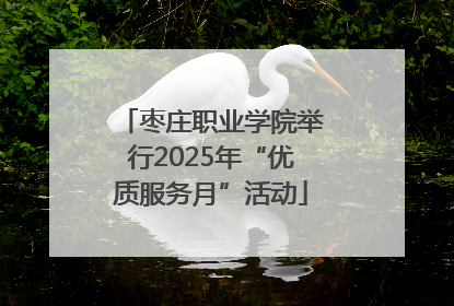 枣庄职业学院举行2025年“优质服务月”活动