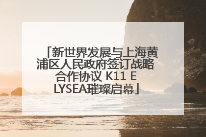 新世界发展与上海黄浦区人民政府签订战略合作协议 K11 ELYSEA璀璨启幕