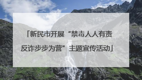 新民市开展“禁毒人人有责 反诈步步为营”主题宣传活动