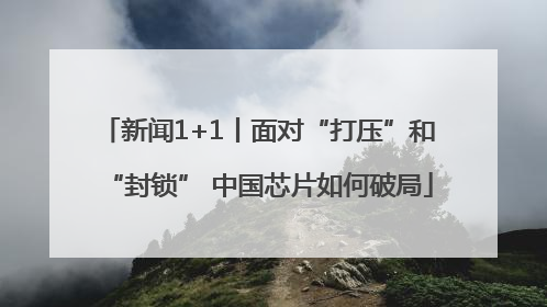 新闻1+1丨面对“打压”和“封锁” 中国芯片如何破局