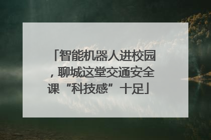 智能机器人进校园，聊城这堂交通安全课“科技感”十足
