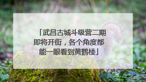 武昌古城斗级营二期即将开街，各个角度都能一眼看到黄鹤楼