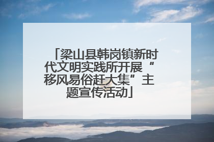 梁山县韩岗镇新时代文明实践所开展“移风易俗赶大集”主题宣传活动