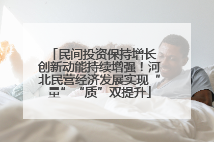 民间投资保持增长 创新动能持续增强！河北民营经济发展实现“量”“质”双提升