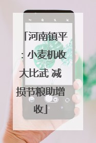 河南镇平：小麦机收大比武 减损节粮助增收