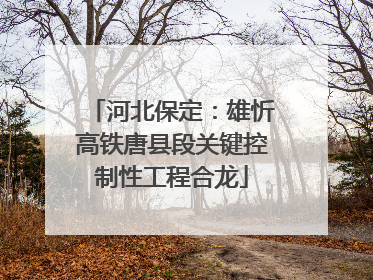 河北保定：雄忻高铁唐县段关键控制性工程合龙