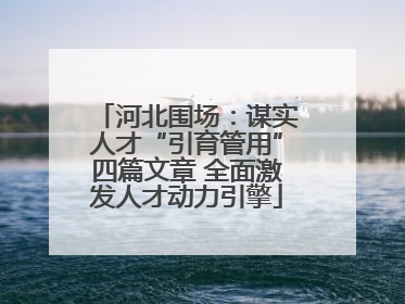 河北围场：谋实人才“引育管用”四篇文章 全面激发人才动力引擎