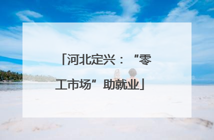 河北定兴：“零工市场”助就业