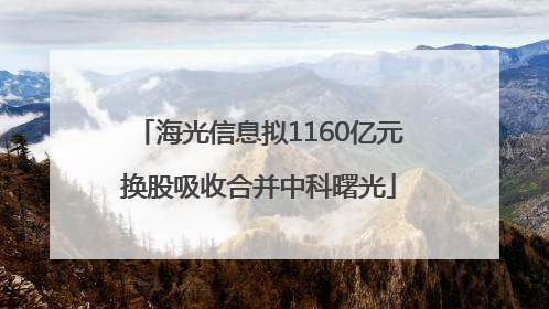 海光信息拟1160亿元换股吸收合并中科曙光