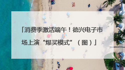 消费季激活端午！德兴电子市场上演“爆买模式”（图）
