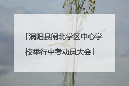 涡阳县闸北学区中心学校举行中考动员大会