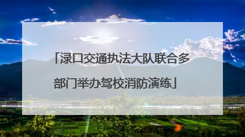 渌口交通执法大队联合多部门举办驾校消防演练