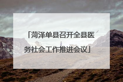 菏泽单县召开全县医务社会工作推进会议