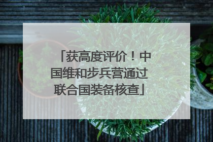 获高度评价！中国维和步兵营通过联合国装备核查