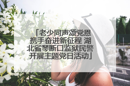老少同声颂党恩 携手奋进新征程 湖北省琴断口监狱民警开展主题党日活动