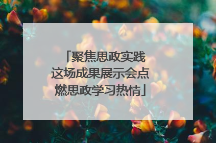 聚焦思政实践 这场成果展示会点燃思政学习热情