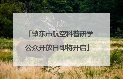 肇东市航空科普研学公众开放日即将开启