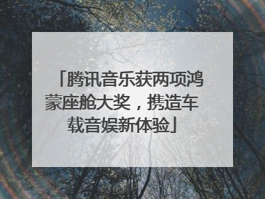 腾讯音乐获两项鸿蒙座舱大奖，携造车载音娱新体验