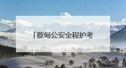 蔡甸公安全程护考 3493名考生逐梦路上警徽闪耀