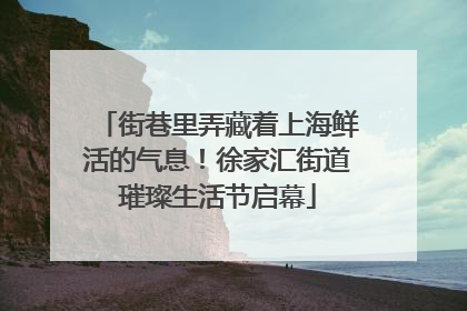 街巷里弄藏着上海鲜活的气息！徐家汇街道璀璨生活节启幕