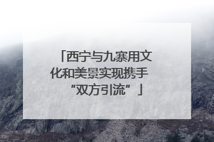 西宁与九寨用文化和美景实现携手“双方引流”