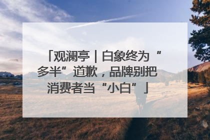观澜亭｜白象终为“多半”道歉，品牌别把消费者当“小白”