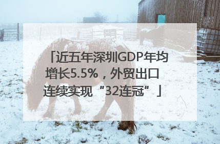 近五年深圳GDP年均增长5.5%，外贸出口连续实现“32连冠”