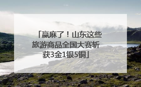 赢麻了！山东这些旅游商品全国大赛斩获3金1银5铜