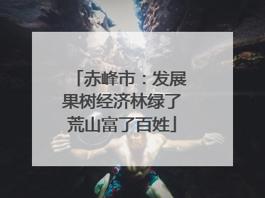 赤峰市：发展果树经济林绿了荒山富了百姓