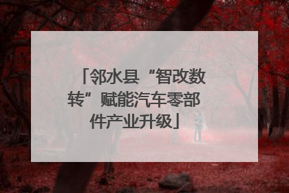 邻水县“智改数转”赋能汽车零部件产业升级