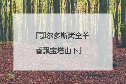 鄂尔多斯烤全羊香飘宝塔山下