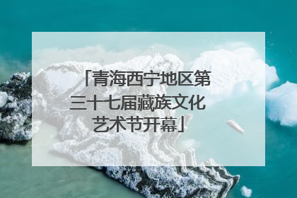 青海西宁地区第三十七届藏族文化艺术节开幕