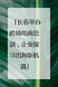 长春举办跨境电商培训，企业探寻出海新机遇