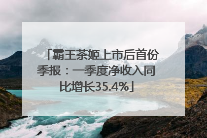 霸王茶姬上市后首份季报：一季度净收入同比增长35.4%