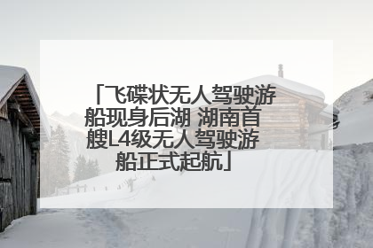 飞碟状无人驾驶游船现身后湖 湖南首艘L4级无人驾驶游船正式起航