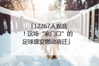 12267人观赛！这场“家门口”的足球盛宴燃动宿迁