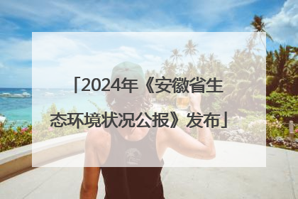 2024年《安徽省生态环境状况公报》发布