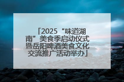 2025“味道湖南”美食季启动仪式暨岳阳啤酒美食文化交流推广活动举办