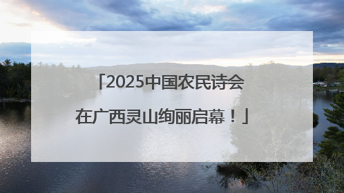 2025中国农民诗会在广西灵山绚丽启幕！