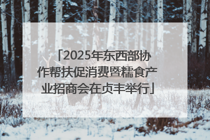 2025年东西部协作帮扶促消费暨糯食产业招商会在贞丰举行